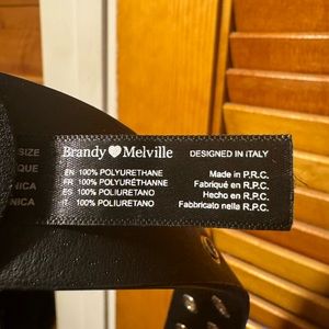 Brandy Melville double grommet belt.
